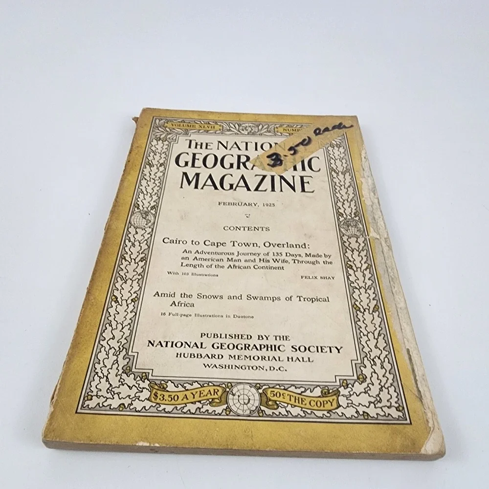 National Geographic Magazine February 1925‎ No  Insert